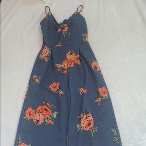 Flower print jumpsuit from charming Charlie’s